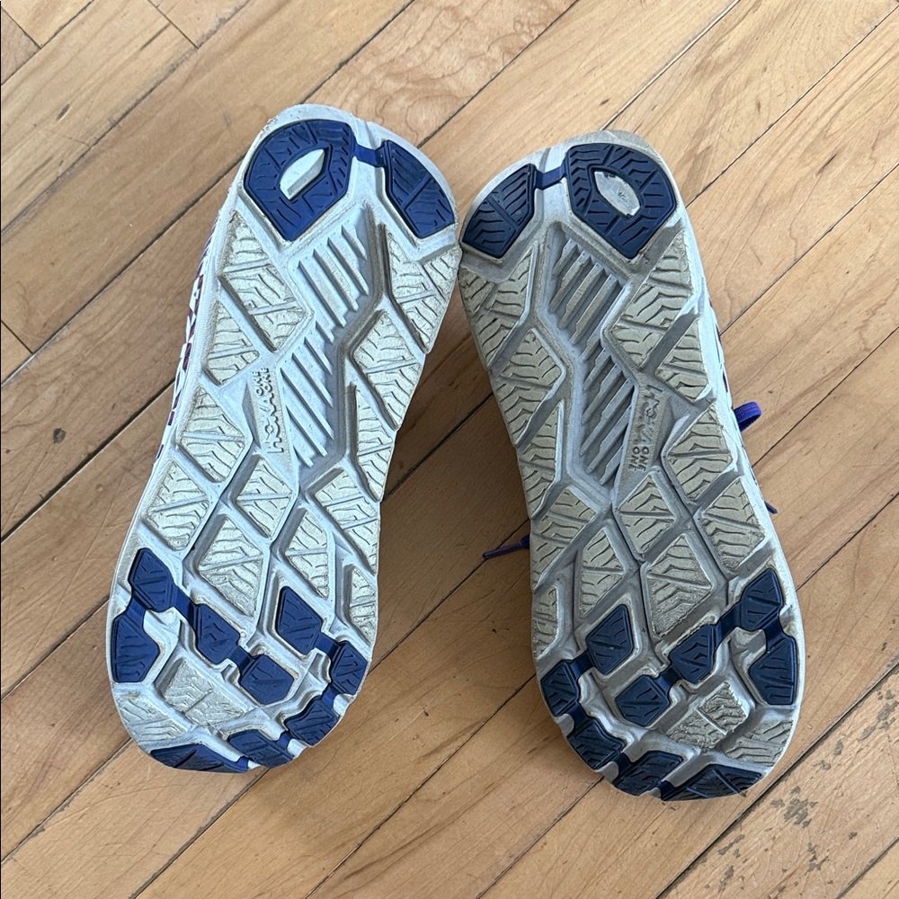 Hoka One One Women's Sneakers in Blue and Pink - Picture 3 of 5